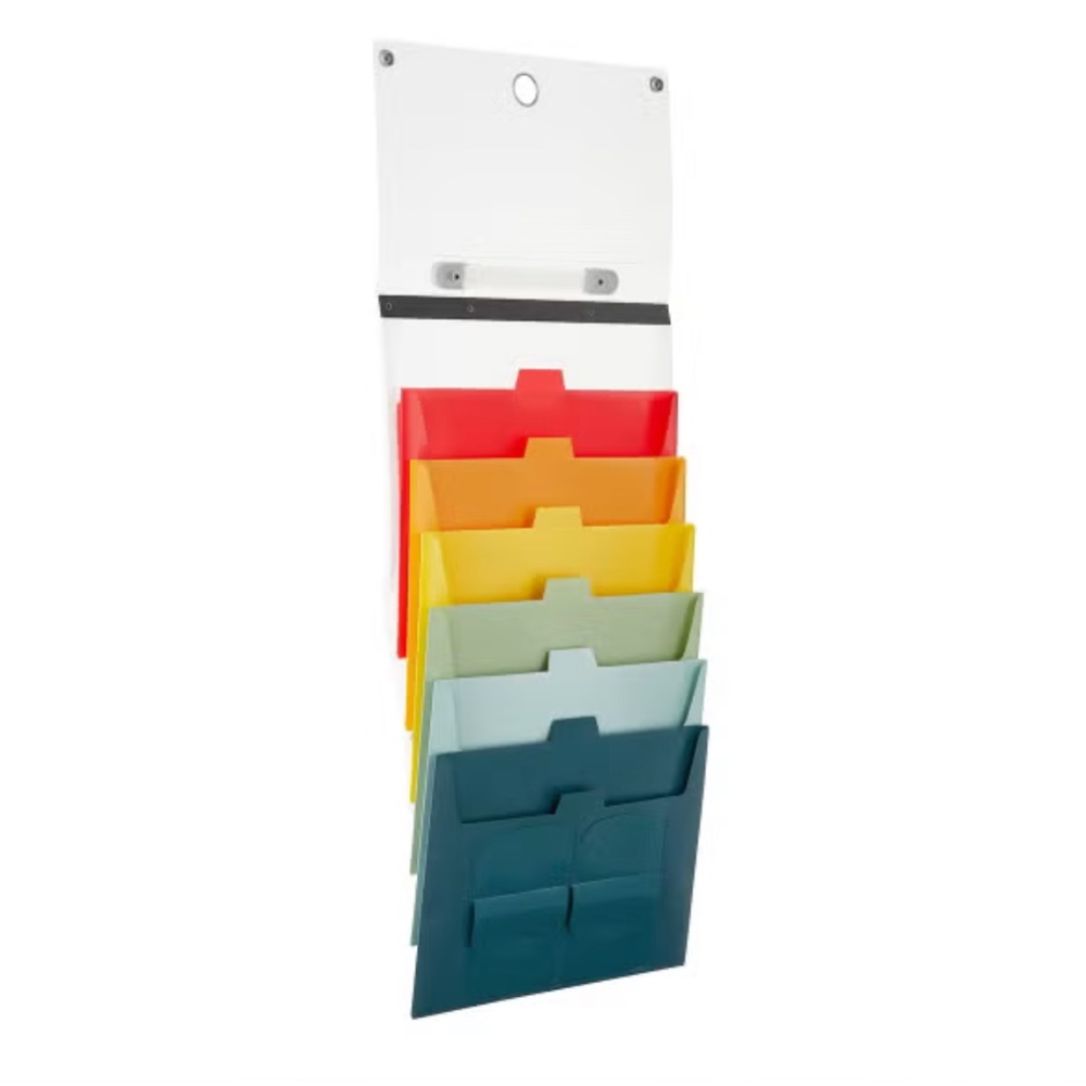 Two 6-pocket Cascading Letter File Totes - The Container Store